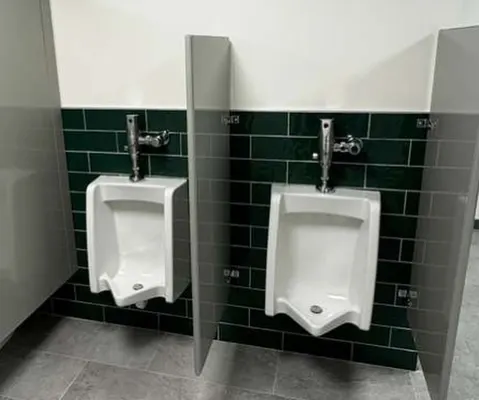 Commercial restroom fixtures installed by our plumbers, Las Vegas