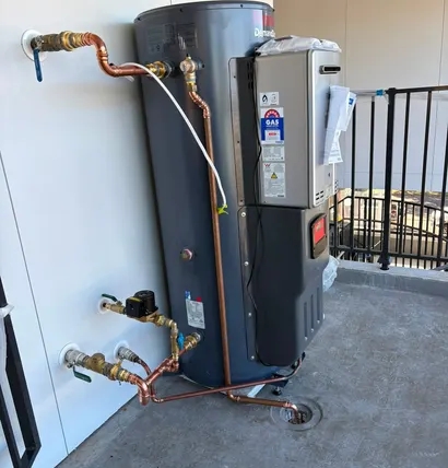 Water heater installed by Desert Peak Plumbing Solutions